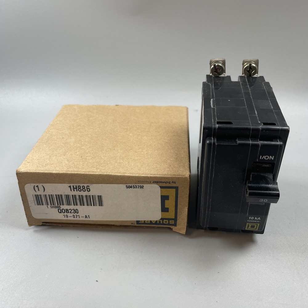 Square D QOB230 30A 2-Pole Bolt On Circuit Breaker 30 Amp 120/240V Single Phase